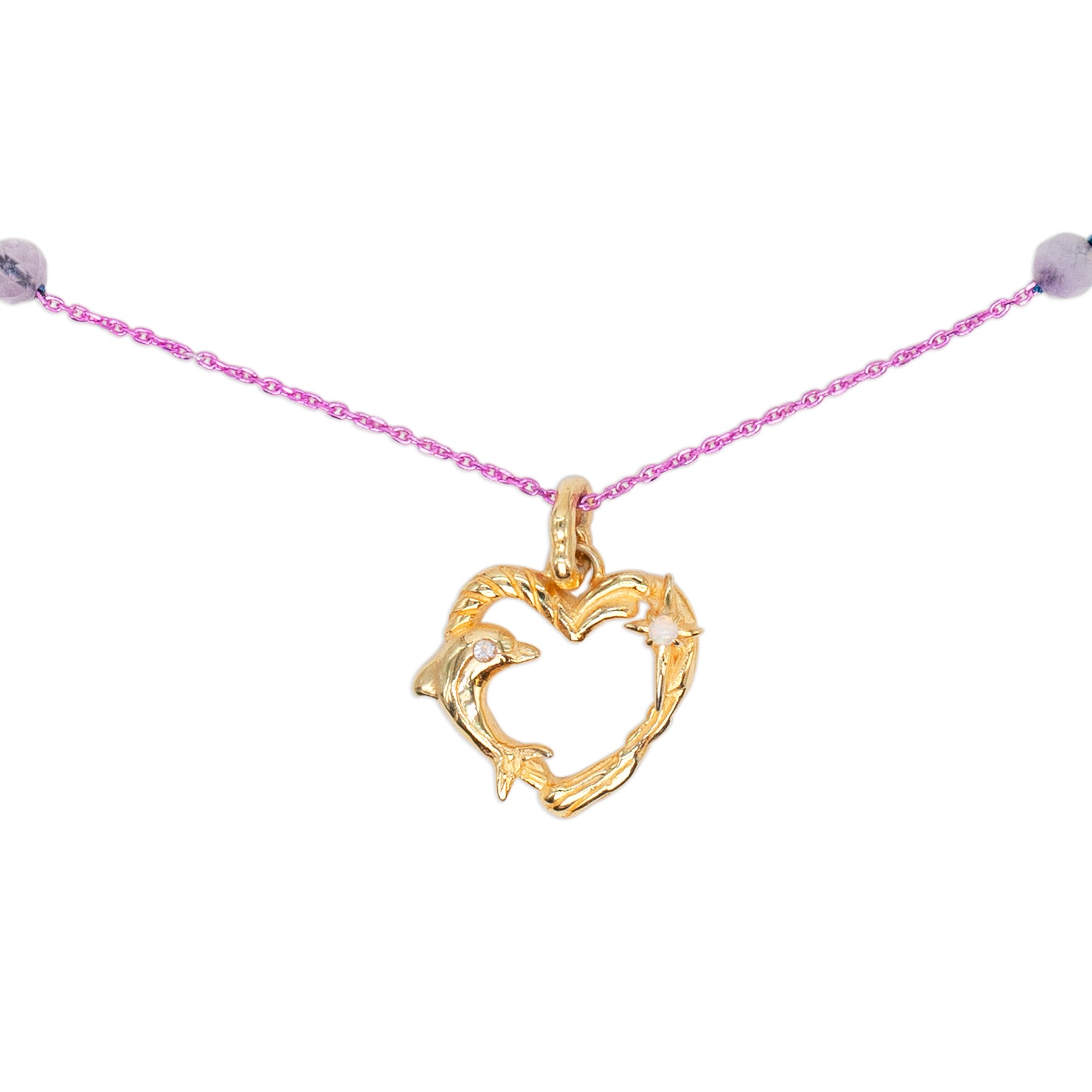 Dolphin Heart Necklace