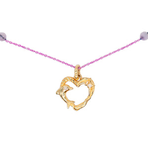 Dolphin Heart Necklace