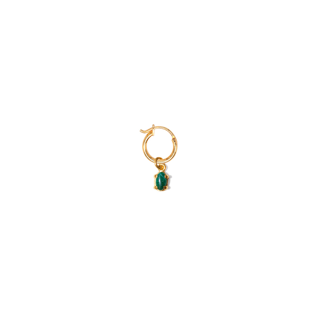 Hoops Jade Earring