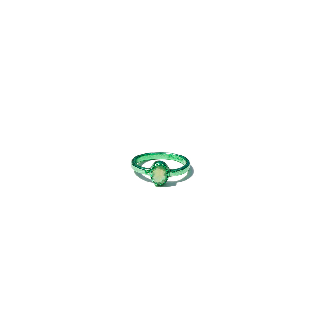 Dragon Eye Green Metallic Ring